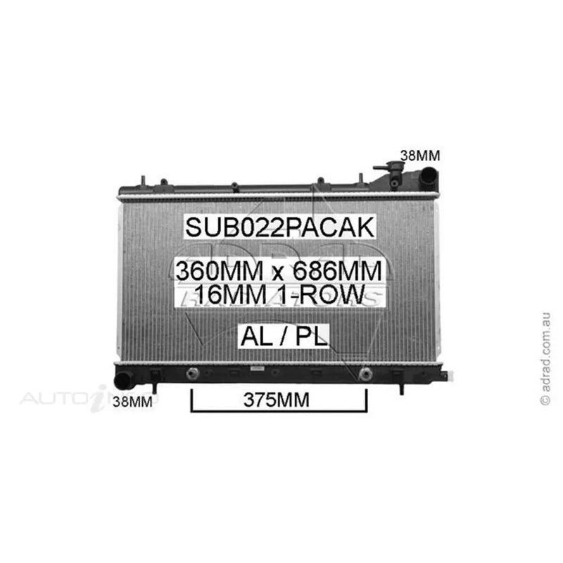 Koyorad SUB022PACAK Stock Replacement Radiator