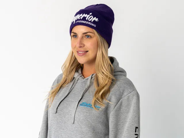 Superior Engineering SUP-Beanie-PUR-Whts Purple Beanie