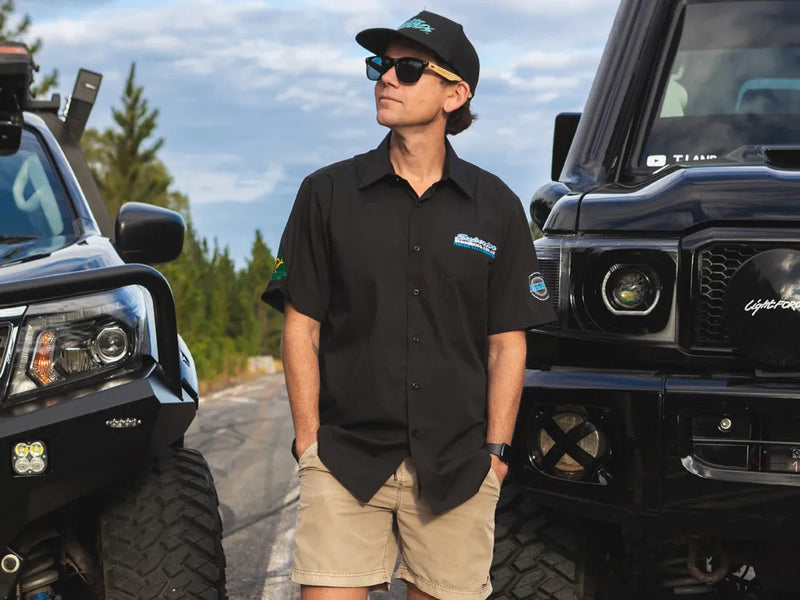 Superior Engineering Mens Short Sleeve Casual Shirt Black Each XXX Large