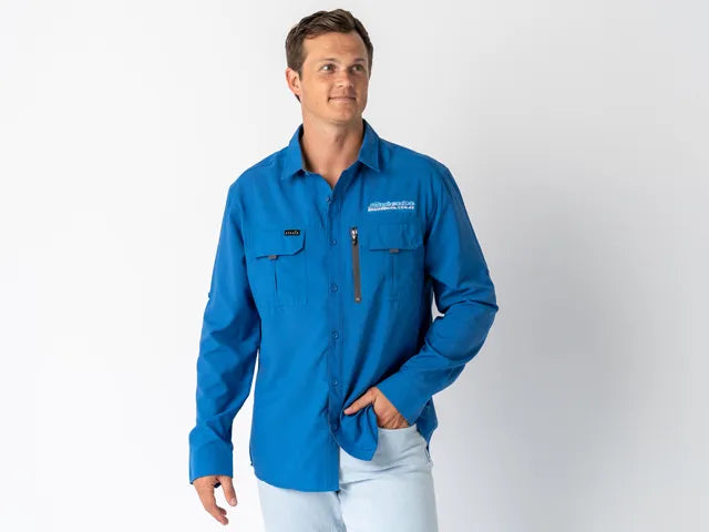 Superior Engineering Mens Syzmik Fishing Shirt Blue Each