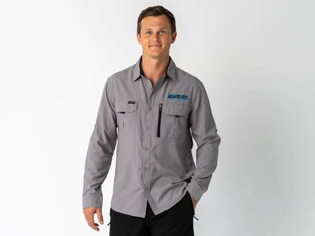 Superior Engineering Mens Syzmik Fishing Shirt Stone Each XXX Large