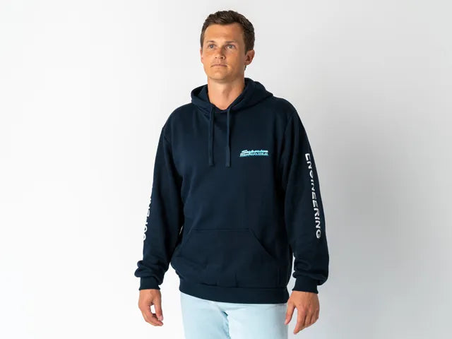 Superior Engineering Unisex Hoodie Navy with Sleeve Logo Each XXX Large