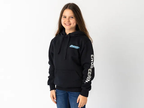 Superior Engineering Youth Hoodie Black with Sleeve Logo Each