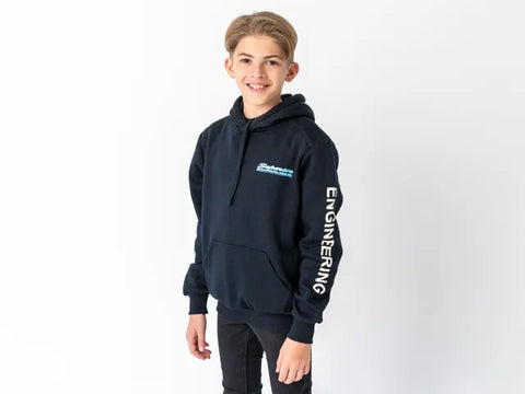 Superior Engineering Youth Hoodie Navy with Sleeve Logo Each 8
