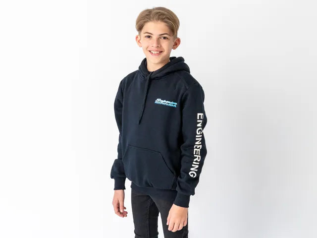 Superior Engineering Youth Hoodie Navy with Sleeve Logo Each 8