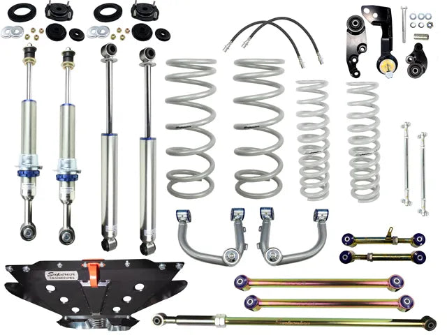 Superior Engineering Superior Monotube IFP 2.0 4 Inch (100mm) Lift Kit — Toyota LandCruiser 300 Series (Kit) 60-80k...