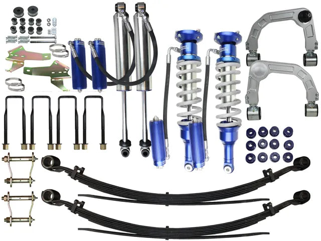 Superior Engineering Superior Adjustable Monotube 2.5 Remote Reservoir 3 Inch (75mm) Lift Kit — Toyota Hilux 2005-1...