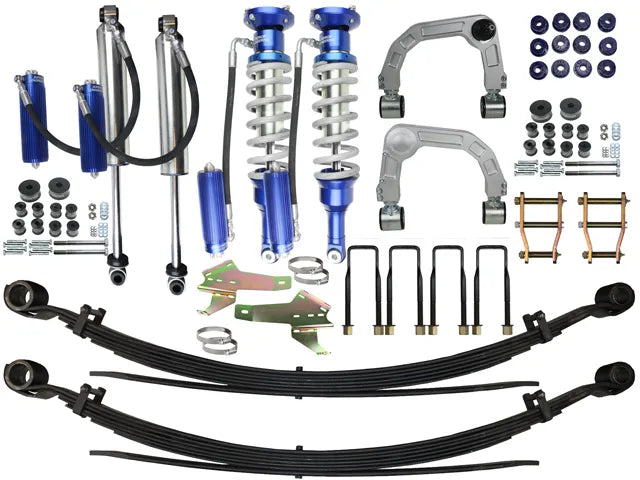 Superior Engineering Superior Adjustable Monotube 2.5 Remote Reservoir 4 Inch (100mm) Lift Kit — Toyota Hilux 2005-15 Vigo (N70)