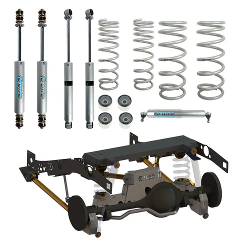 Superior Engineering Superior Weld In Coil Conversion VSB14 Approved 2 Inch (50mm) Lift Kit w/Nitro Gas Twin Tube S...