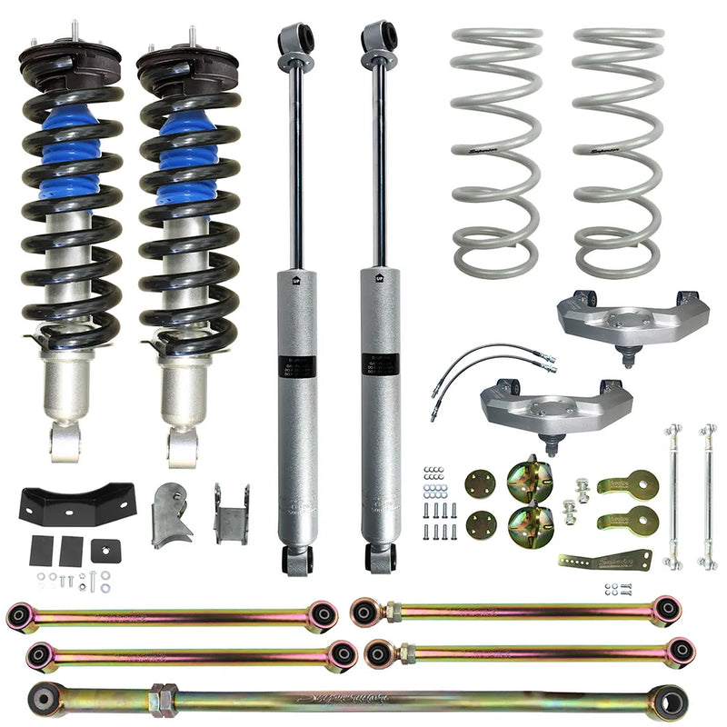 Superior Engineering Superior Nitro Gas Twin Tube 4 Inch (100mm) Lift Kit — Nissan Navara NP300 2015-20 (Kit) No Ac...