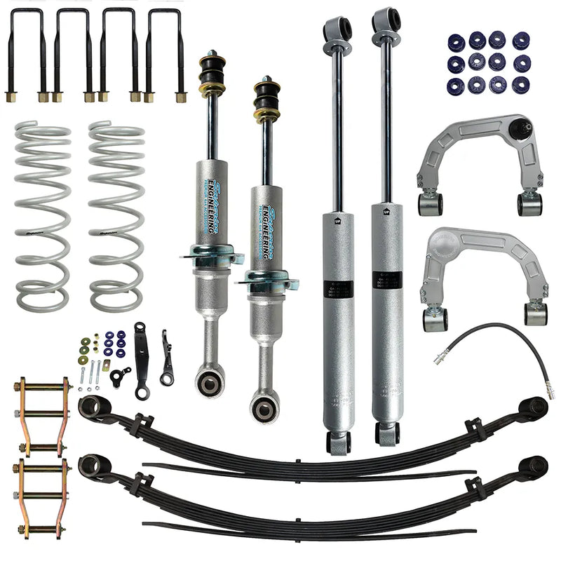 Superior Engineering Superior Nitro Gas Twin Tube 4 Inch (100mm) Lift Kit — Toyota Hilux 2015-07/25 Revo (N80) (Kit...