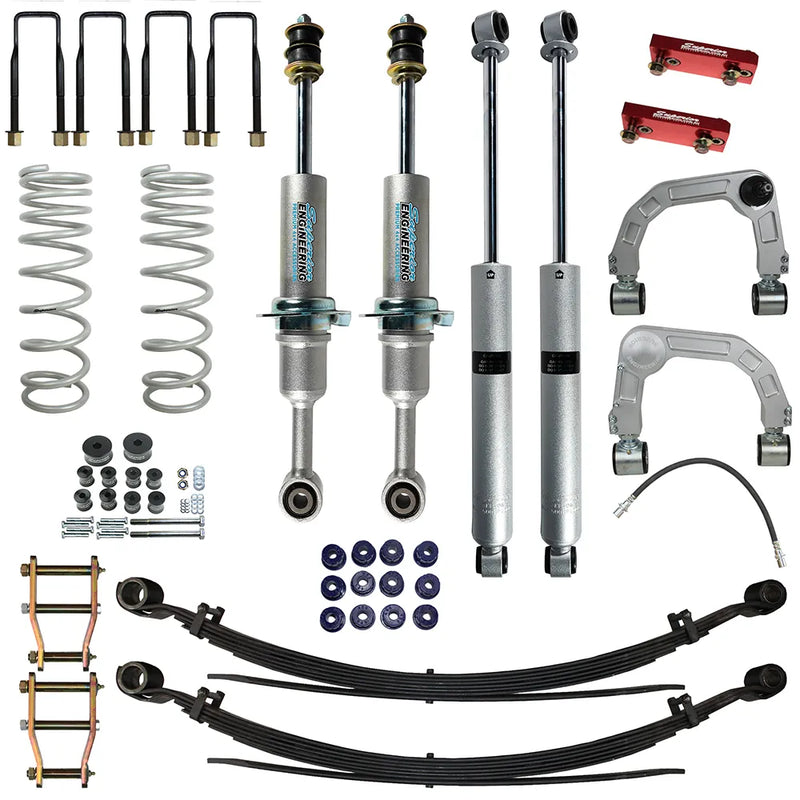 Superior Engineering Superior Nitro Gas Twin Tube 4 Inch (100mm) Lift Kit — Toyota Hilux 2005-15 Vigo (N70) (Kit) 5...
