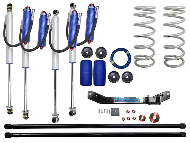 Superior Engineering Superior Remote Reservoir 2.0 2 Inch (50mm) Lift Kit — Toyota LandCruiser 100 Series V8 with D...