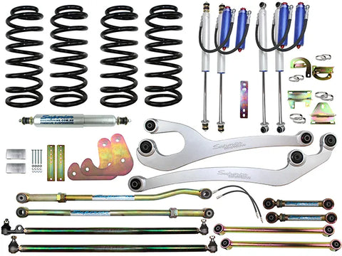 Superior Engineering Superior Remote Reservoir 2.0 VSB14 Approved 3 Inch (75mm) Lift Kit — Toyota LandCruiser 80 Se...