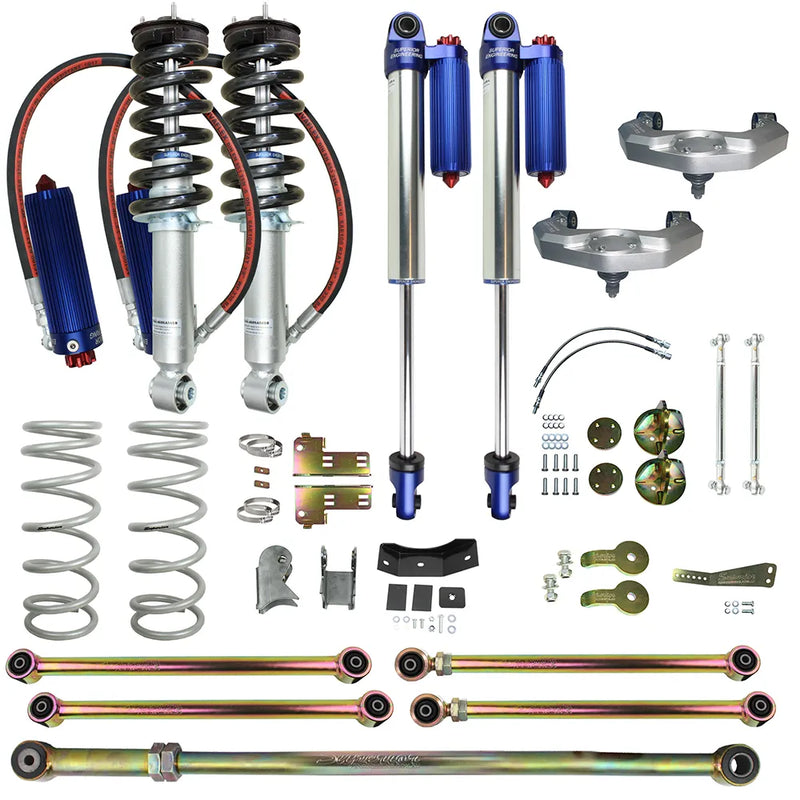 Superior Engineering Superior Remote Reservoir 2.0 3 Inch (75mm) Lift Kit — Nissan Navara NP300 2015-20 (Kit) No Ac...