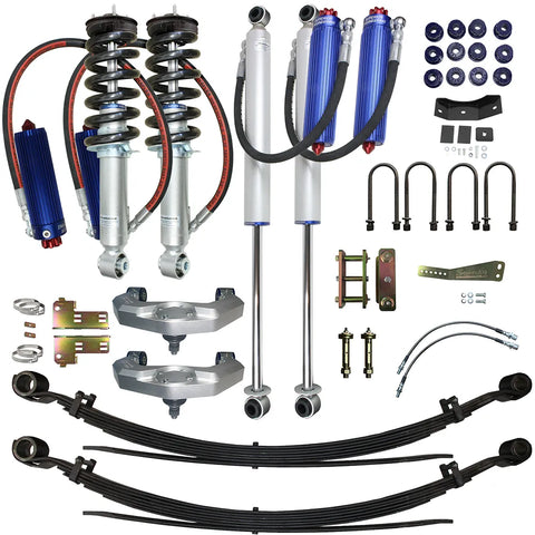 Superior Engineering Superior Remote Reservoir 2.0 4 Inch (100mm) Lift Kit — Nissan Navara NP300 2015-20 (Leaf Rear...