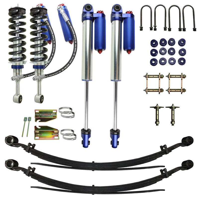 Superior Engineering Superior Remote Reservoir 2.0 2 Inch (50mm) Lift Kit — Ford Ranger PX III (Kit) 65-120kg Acc 3...