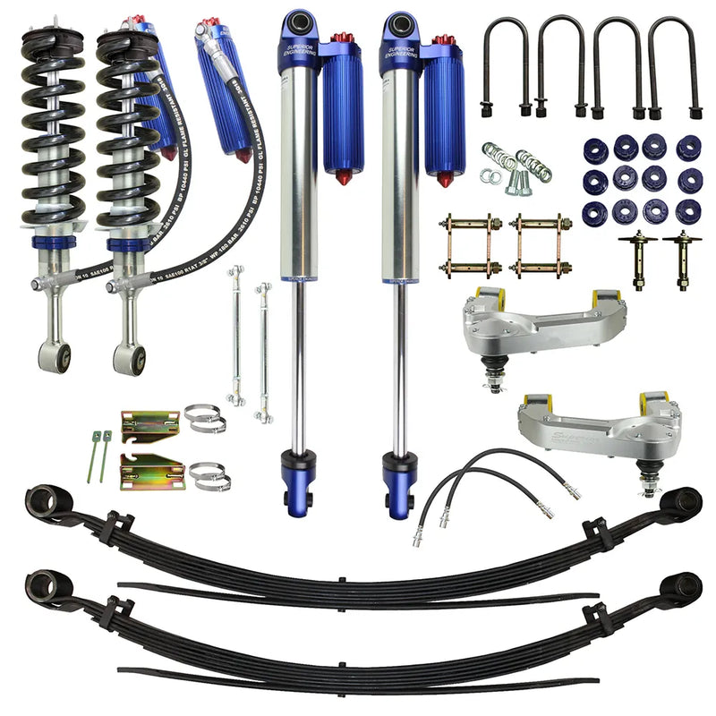 Superior Engineering Superior Remote Reservoir 2.0 3 Inch (75mm) Lift Kit — Ford Ranger PXIII (Kit) 65-120kg Acc 30...