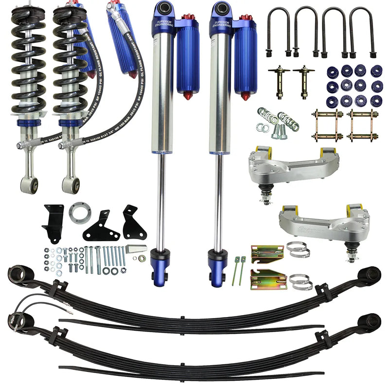 Superior Engineering Superior Remote Reservoir 2.0 3 Inch (75mm) Lift Kit — Ford Ranger/Mazda BT-50 2012-18 (Kit) 5...