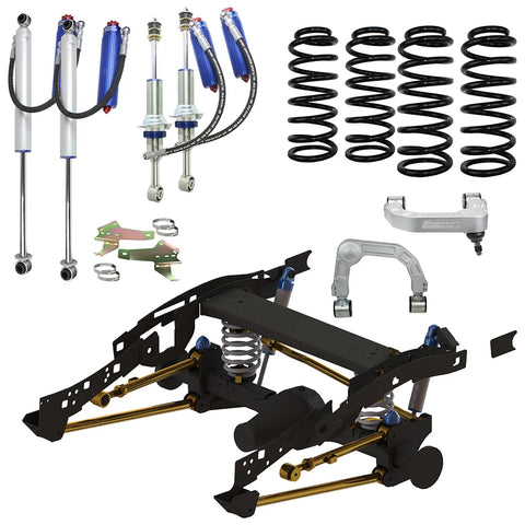 Superior Engineering Superior Weld In Coil Conversion VSB14 Approved w/Remote Reservoir Shocks (Front and Rear) — T...