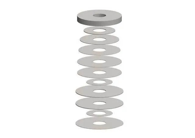 Superior Engineering Shock Absorber Shim Stack (130-165 Compression Pack) (Pack)