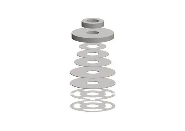 Superior Engineering Shock Absorber Shim Stack(230 Rebound Pack) (Pack)