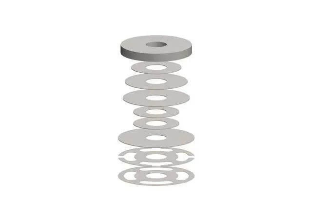 Superior Engineering Shock Absorber Shim Stack (90-130 Compression Pack) (Pack)