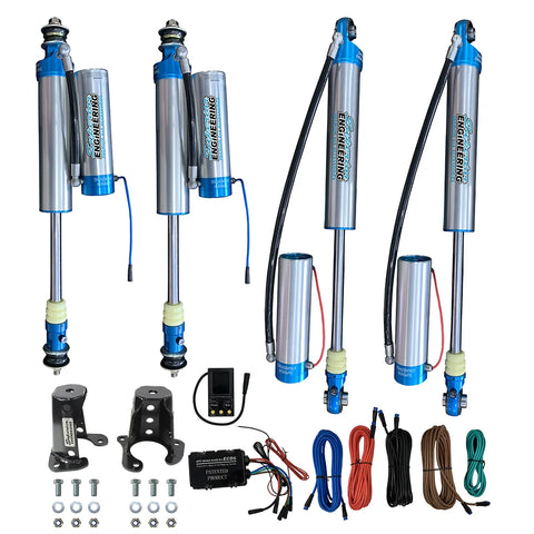 Superior Engineering Superior Electric (ECDS) In Cab Adjustable 2.5 Monotube Remote Reservoir Shock Kit 5 Inch (125...