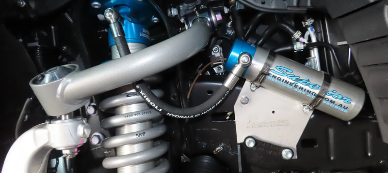 Superior Engineering Electric (ECDS) In Cab Adjustable 2.5 Monotube Remote Reservoir Shock Kit — Nissan Patrol GQ/GU