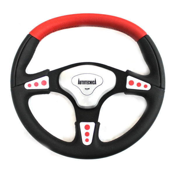 Autotecnica Missile 2 Black & Red Leather Steering Wheel