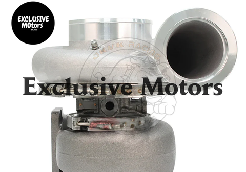 JKVK Racing G45-1125 Dual Ceramic Ball Bearing Turbocharger 67/102mm Comp. Wheel T4 1.01/1.15/1.28/1.44V-Band Housing 600-1125HP