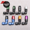 AN6 90 Degree Swivel Elbow Aluminum Low Profile Hose Fittings - Female Thread
