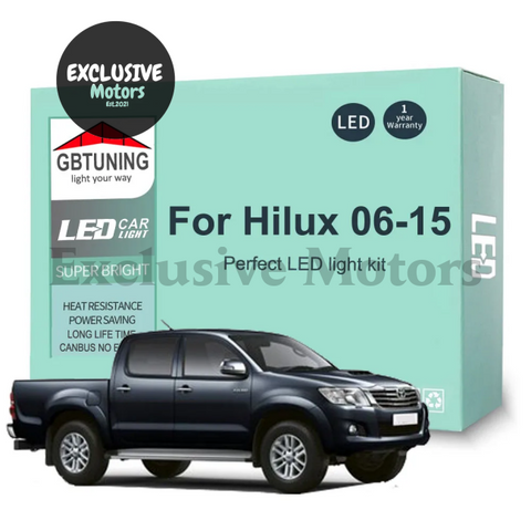 Toyota Hilux 9Pcs Canbus LED Interior Light Bulb Kit (2006-2015)