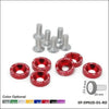 D1 Spec 6Pcs/Set M8 Hex Fasteners Fender Washer Bumper Engine Concave Screws JDM