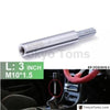 Manual Gear Shifter Lever 3In M10X1.5 Silver Shift Knob Extension