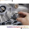 Honda Acura B16 B18 M28 To 10An Default Color:Blue Rear Block Breather Plug (Blue /Red/Black/Silver)