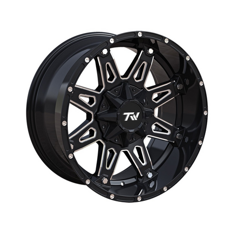 TW Spear Offset Gloss Black with Milled Accents