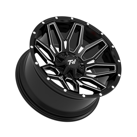 TW Lotus Gloss Black with Milled Accents