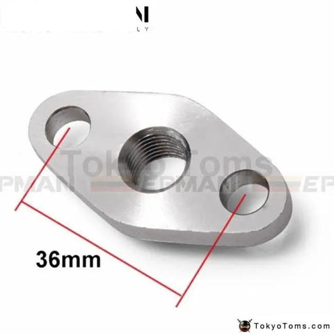 CNC Billet Turbo Oil Feed Flange 1/4 Restrictor Garrett T3/T4R Turbocharger