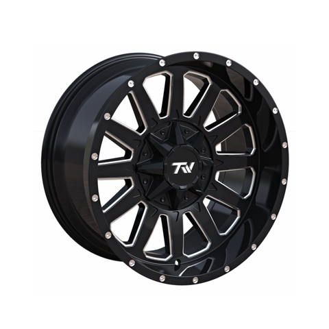 TW Triangle Gloss Black with Milled Accents
