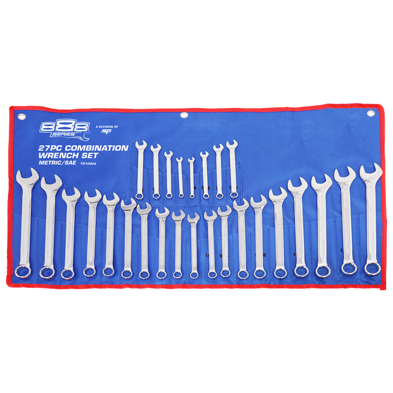 888 Tools by SP Tools Spanner Set ROE Metric/SAE 27pc