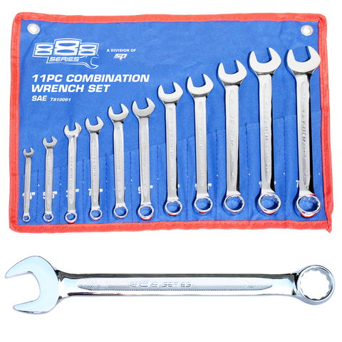 SP Tools Combination ROE Spanner Set - 888 Series - 15° Offset - SAE - 11pc