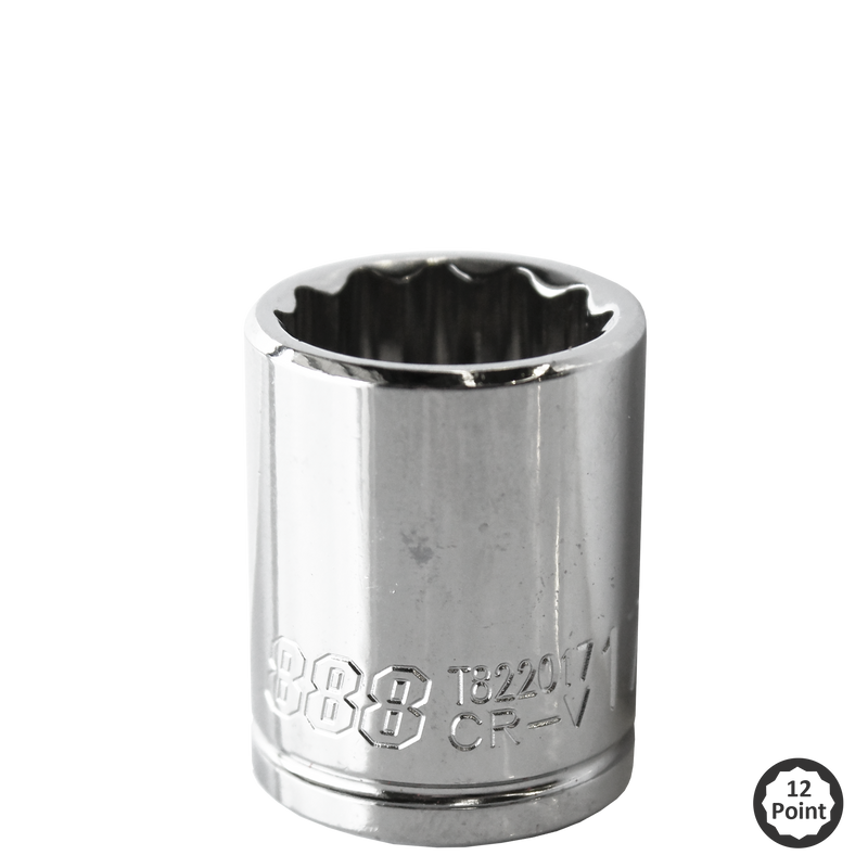 888 Tools by SP Tools Socket 3/8Dr 12Pt Metric 9mm T822009