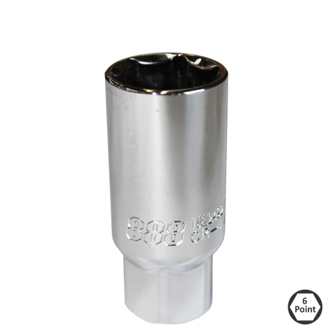 SP Tools 3/8" Drive Spark Plug Socket - 6pt SAE - 888 Series - Individual, Size: 21mm