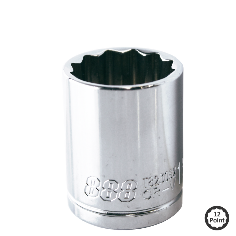 888 Tools by SP Tools Socket 1/2Dr 12Pt SAE 1-1/4" T823067