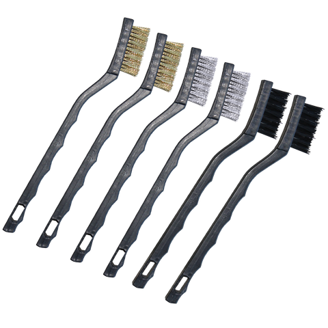 SP Tools Wire Brush Set - Mini - 888 Series - 180mm - 6pc