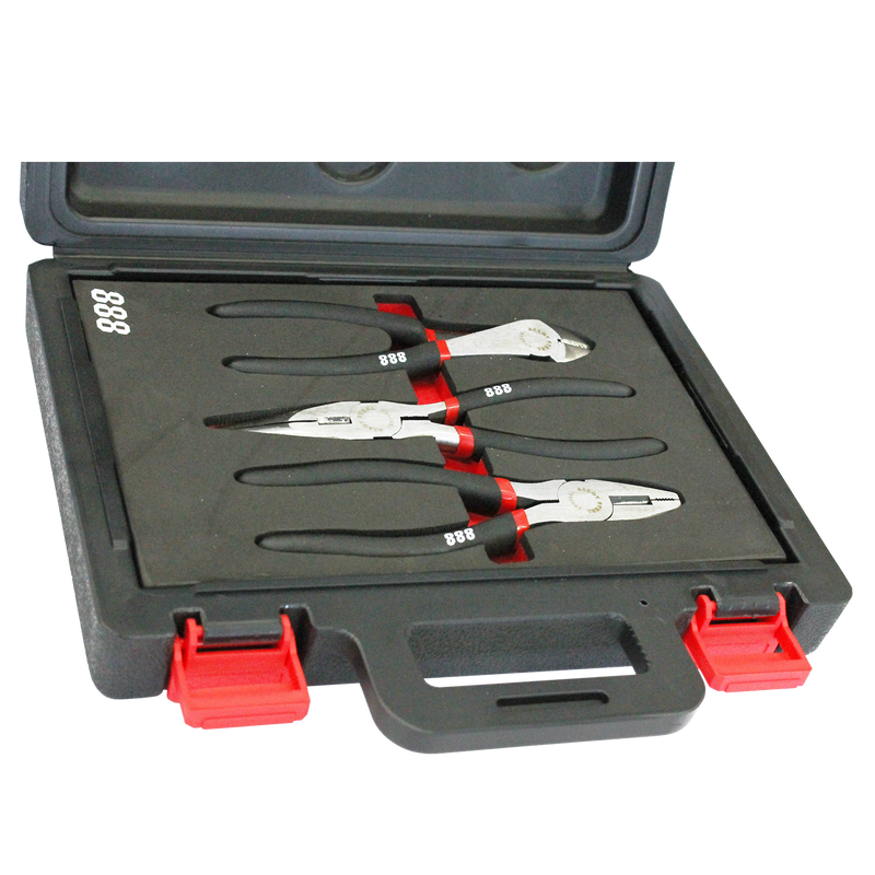 SP Tools Plier/Cutter Set In EVA Tray - 888 Series - 3pc