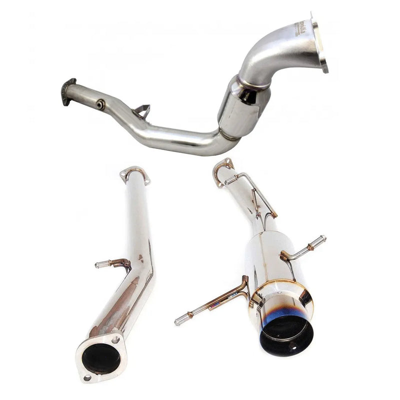 Invidia N1 Turbo-Back Exhaust - Non Resonated with catted Downpipe (STi 01-07) — fits Subaru STI