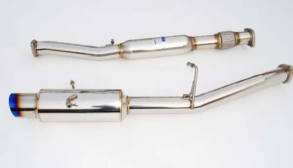 Invidia N1 Turbo Back Exhaust Resonated w/Catless Down Pipe, Ti Tip (WRX/STI GD 01-07) — fits Subaru STI