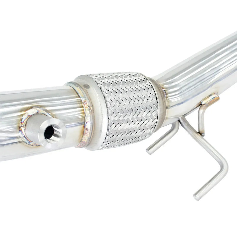 Invidia Q300 Valved Turbo Back Exhaust with Oval Ti Rolled Tips (Golf R 13-17)